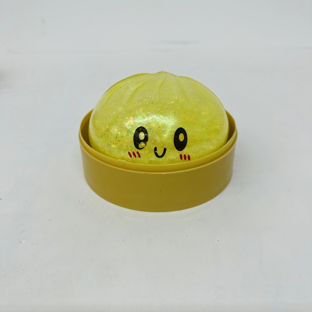 72 Pack China Warehouse 8.5cm Beads Glitter Dumpling Squishy Stress Relief Fidget Toys for Kids