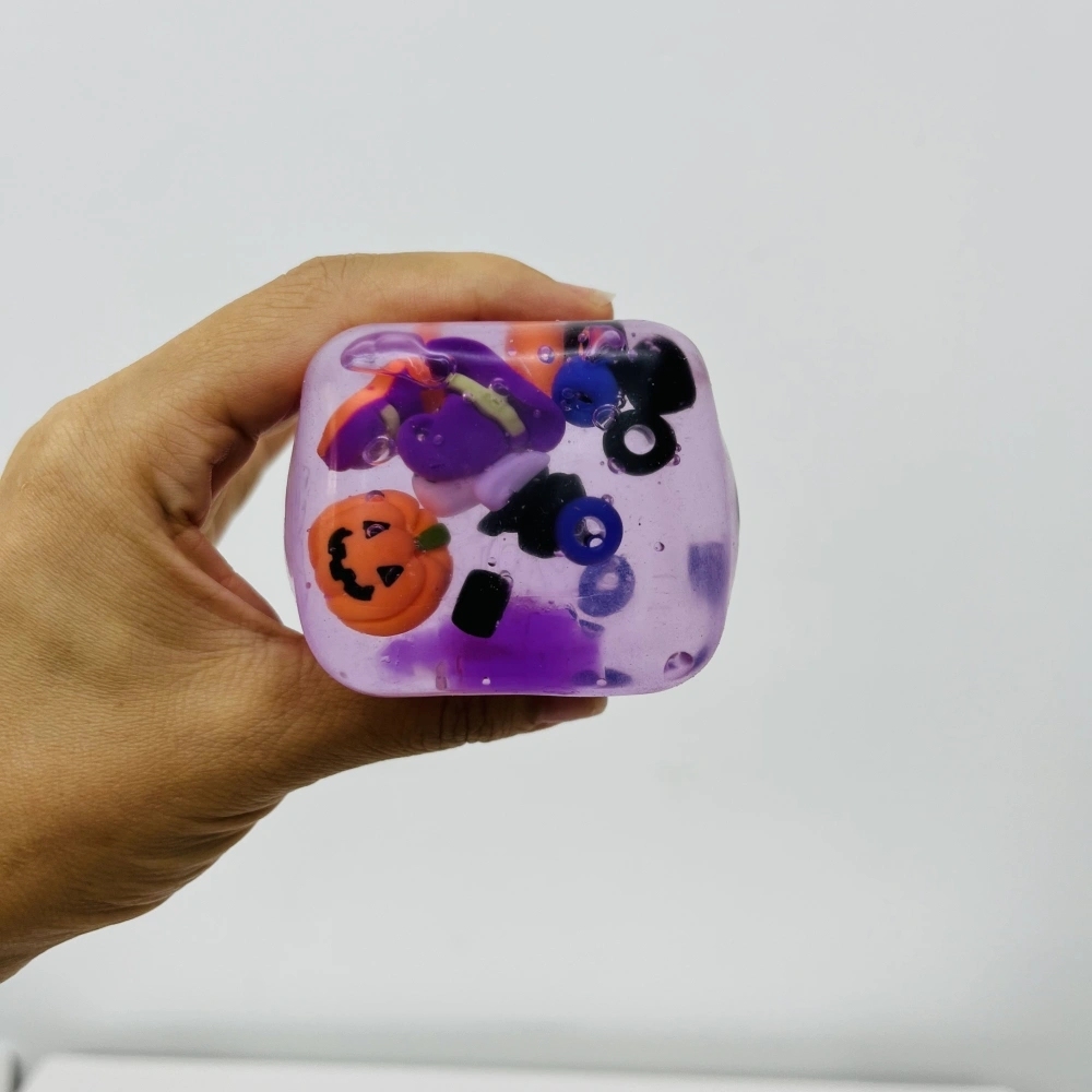 60 Pack China Warehouse Needoh Nice Cube Sugar Squishy Stress Relief Fidget Toys with Halloween Decorations for Kids