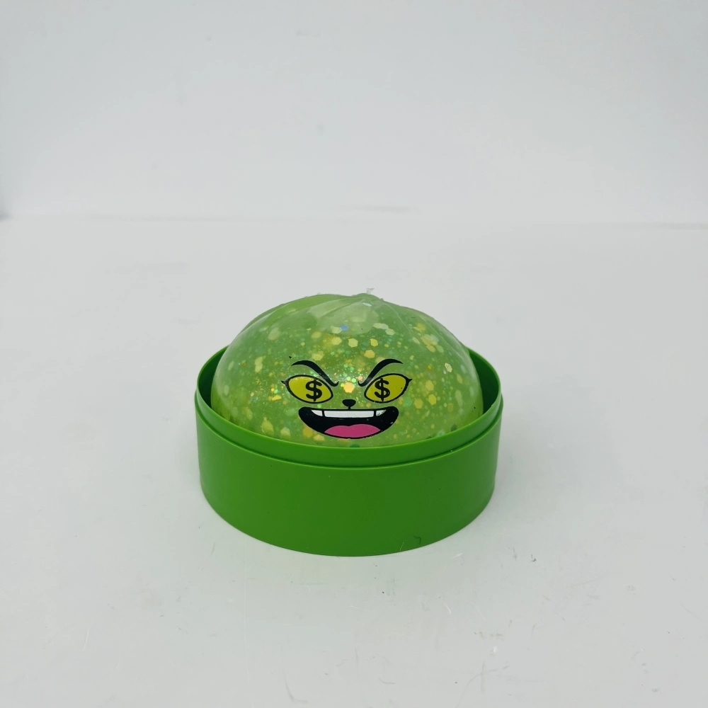 72 Pack China Warehouse Christmas Glow In Dark Crazy Grinch Bun Squishy Stress Relief Fidget Toy for Kids