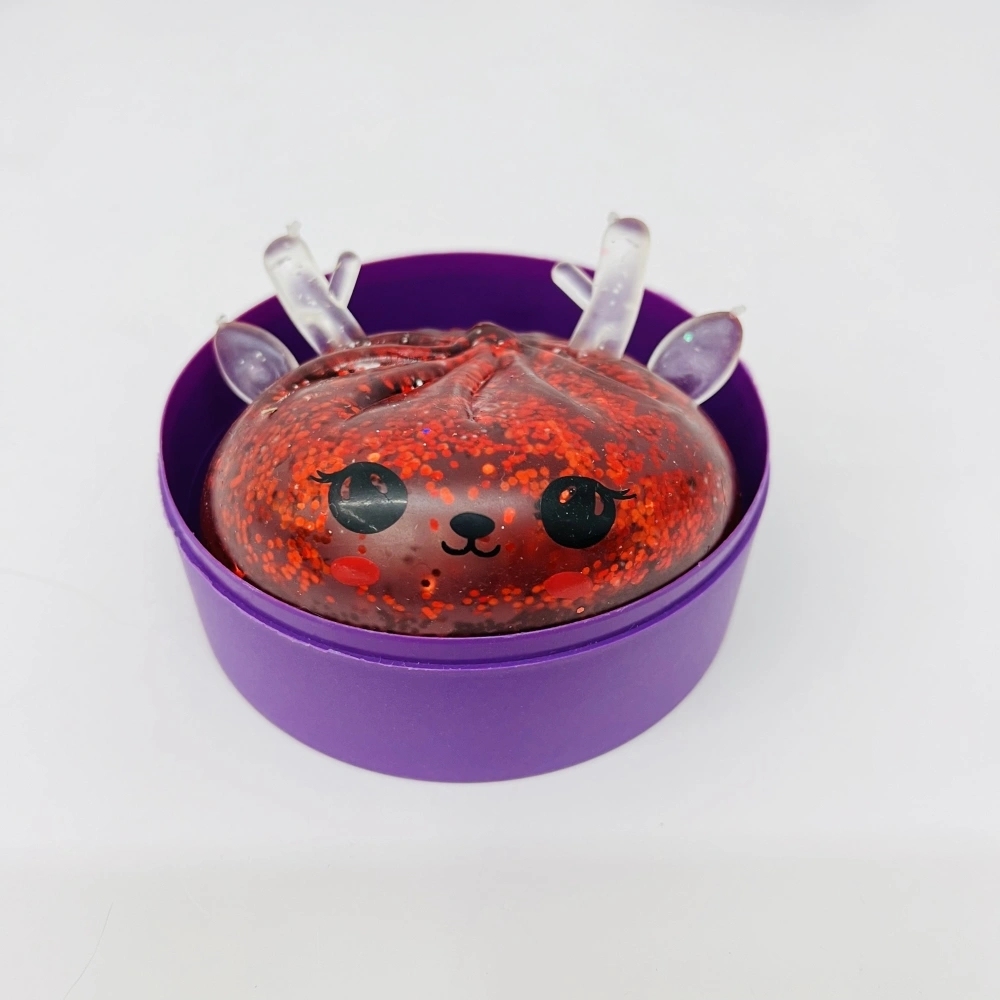 72 Pack China Warehouse Maltose Slow Rising Christmas Reindeer Maltose Bun Squishy Stress Relief Fidget Toys with Steamer for Kids