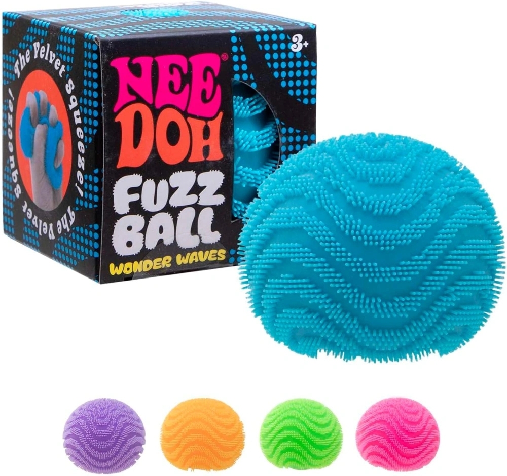 75 Pack China Warehouse Slow-Rising Maltose Filling Needoh Fuzzy Ball Squishy Stress Relief Fidget Toy for Kids