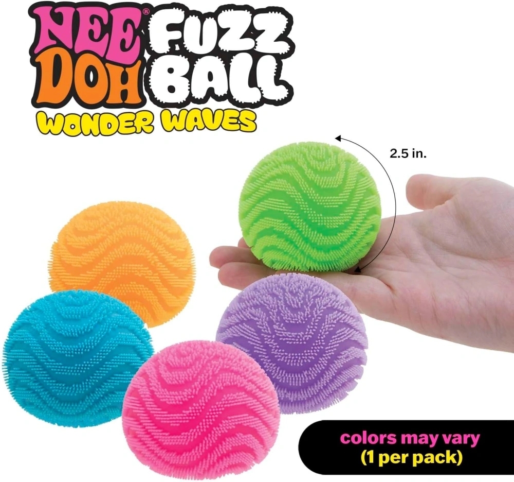 75 Pack China Warehouse Slow-Rising Maltose Filling Needoh Fuzzy Ball Squishy Stress Relief Fidget Toy for Kids