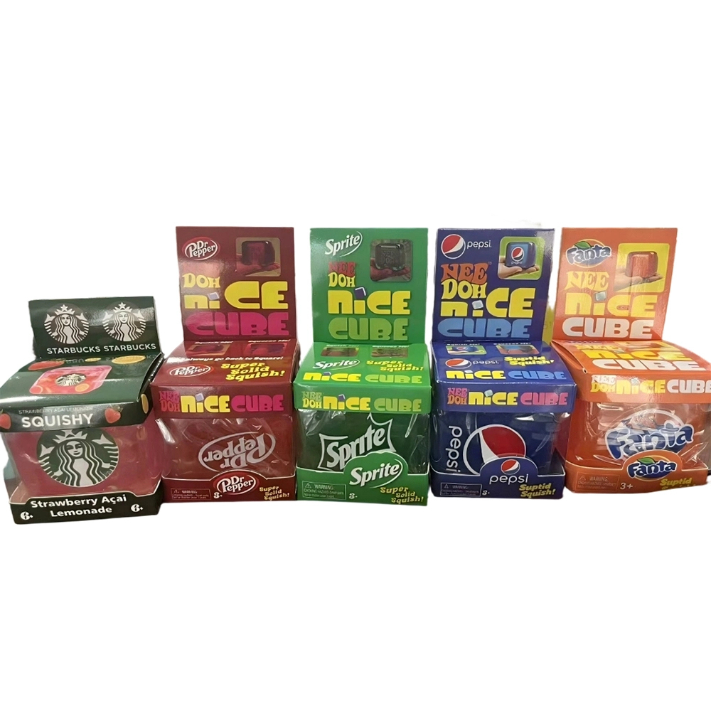 60 Pack China Warehouse Needoh Maltose Slow Rising Soda Cubes Squishy Stress Relief Fidget Toys for Kids