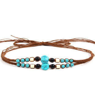 Hat band Cross-border cowboy hats can be freely matched with beaded chains, hat decorations, brim accessories, hatbands, and straw hats.