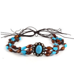 #59 Shell with Black Beads