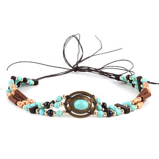 Hat band Cross-border cowboy hats can be freely matched with beaded chains, hat decorations, brim accessories, hatbands, and straw hats.