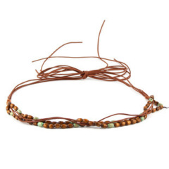 #61 Blue gemstone with brown gemstone