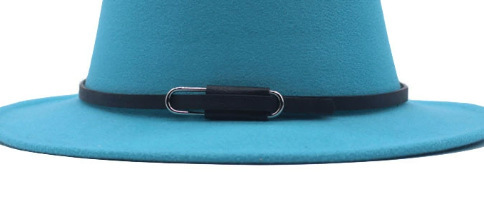 New cross-border denim hat decoration belt, European and American style fashion, punk retro, versatile denim hat with rope strap