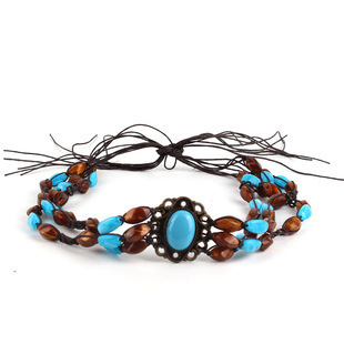 Hat band Cross-border cowboy hats can be freely matched with beaded chains, hat decorations, brim accessories, hatbands, and straw hats.