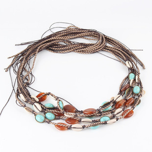 Hat band Cross-border cowboy hats can be freely matched with beaded chains, hat decorations, brim accessories, hatbands, and straw hats.