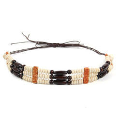 #88 Blue and White Sapphire White Cord