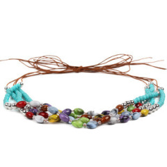 #71 Blue gemstone and white jade