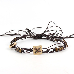 Hat band Cross-border cowboy hats can be freely matched with beaded chains, hat decorations, brim accessories, hatbands, and straw hats.