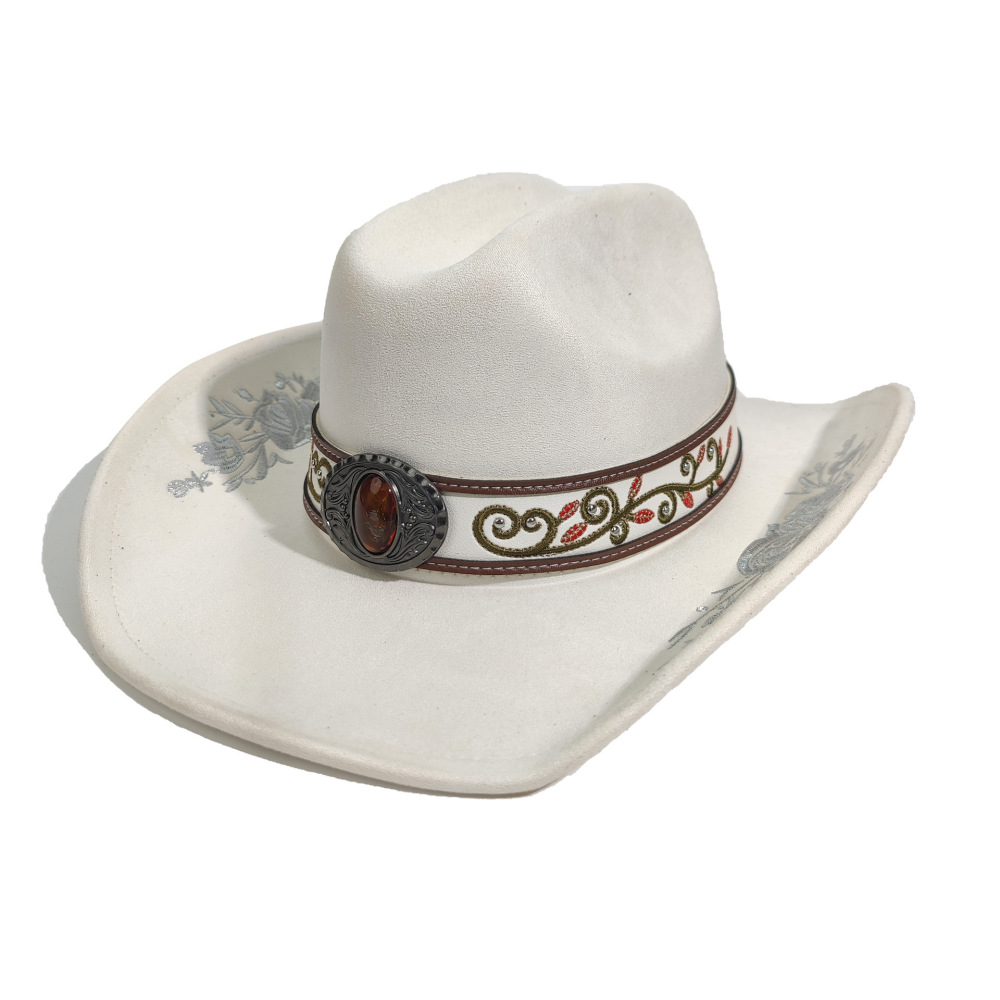 New cross-border denim hat decoration belt, European and American style fashion, punk retro, versatile denim hat with rope strap