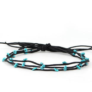 Hat band Cross-border cowboy hats can be freely matched with beaded chains, hat decorations, brim accessories, hatbands, and straw hats.