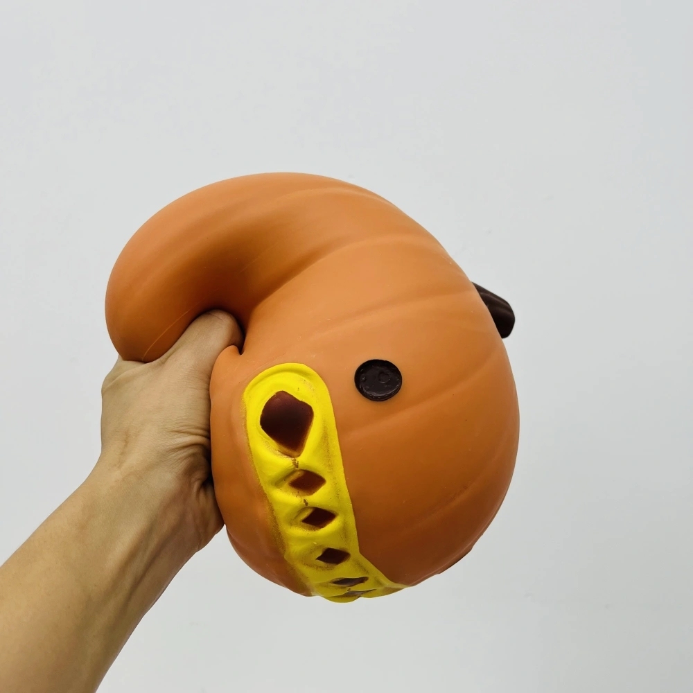 16 Pack China Warehouse Halloween Soft Jumbo Evil Giant Pumpkin Squishy ASMR Fruit Stress Relief Fidget Toys for Kids