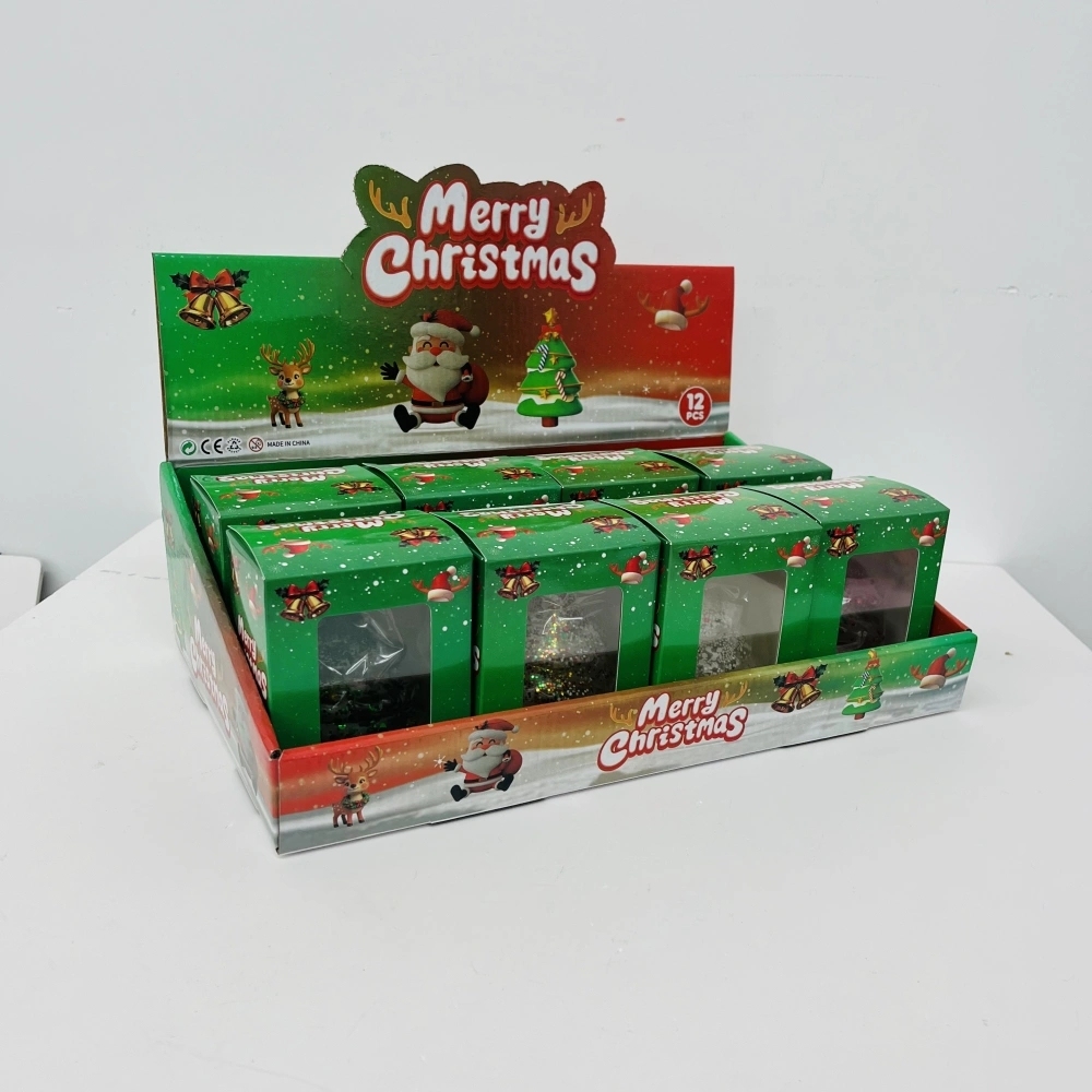 72 Pack China Warehouse Maltose Slow‑Rising Glitter Christmas Tree Squishy Stress Relief Fidget Toys for Kids