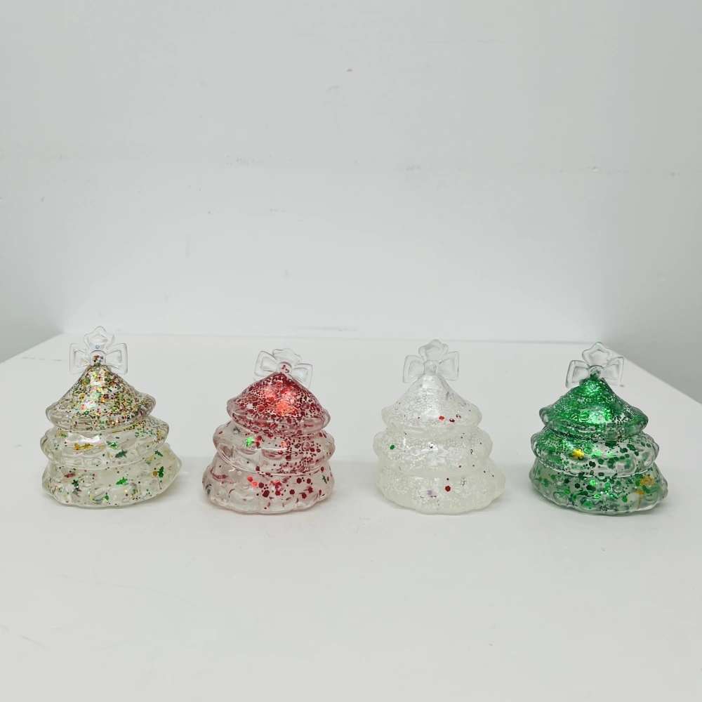 72 Pack China Warehouse Maltose Slow‑Rising Glitter Christmas Tree Squishy Stress Relief Fidget Toys for Kids