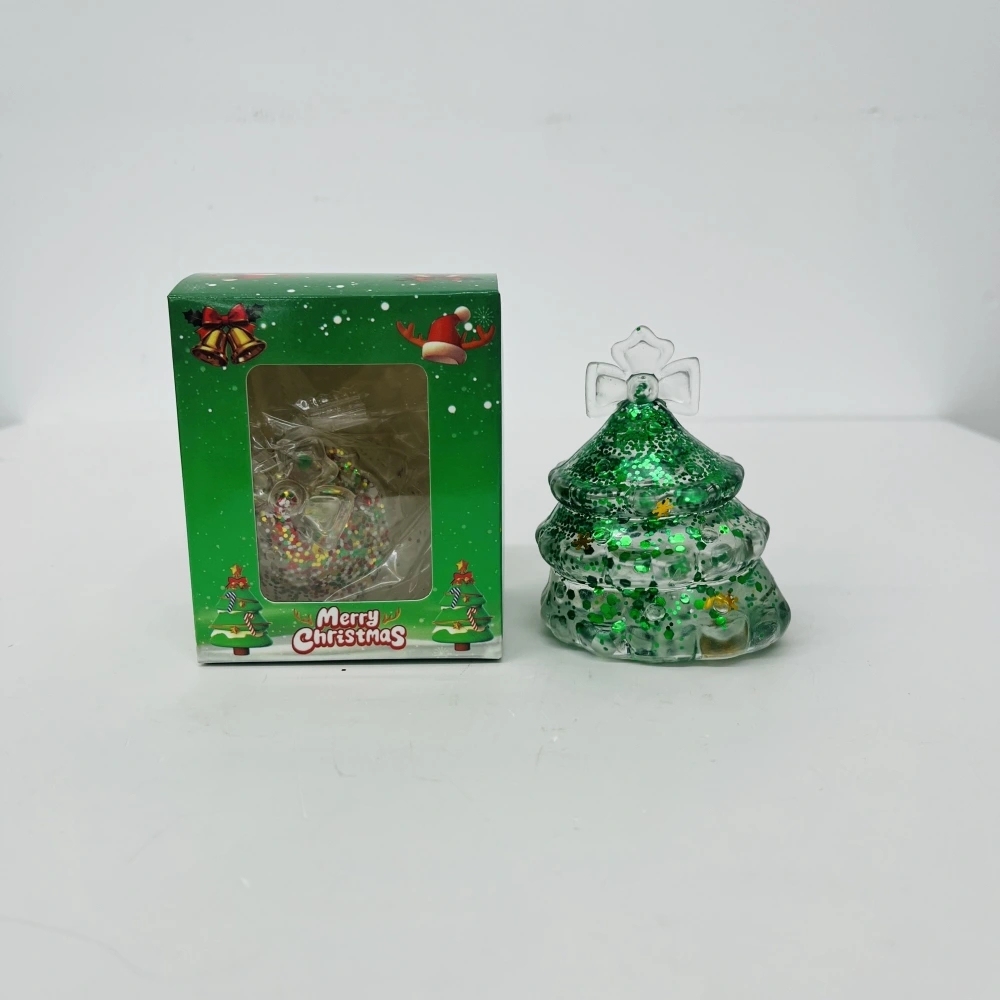 72 Pack China Warehouse Maltose Slow‑Rising Glitter Christmas Tree Squishy Stress Relief Fidget Toys for Kids