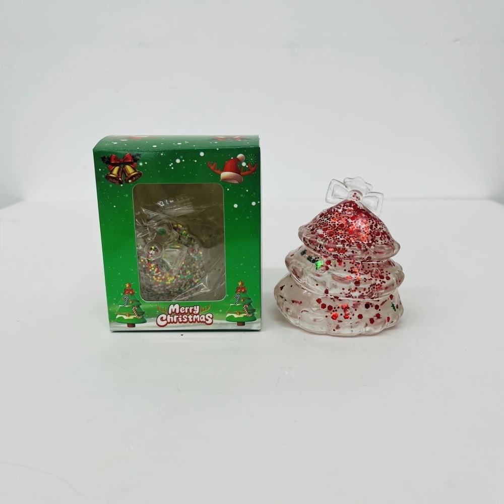 72 Pack China Warehouse Maltose Slow‑Rising Glitter Christmas Tree Squishy Stress Relief Fidget Toys for Kids