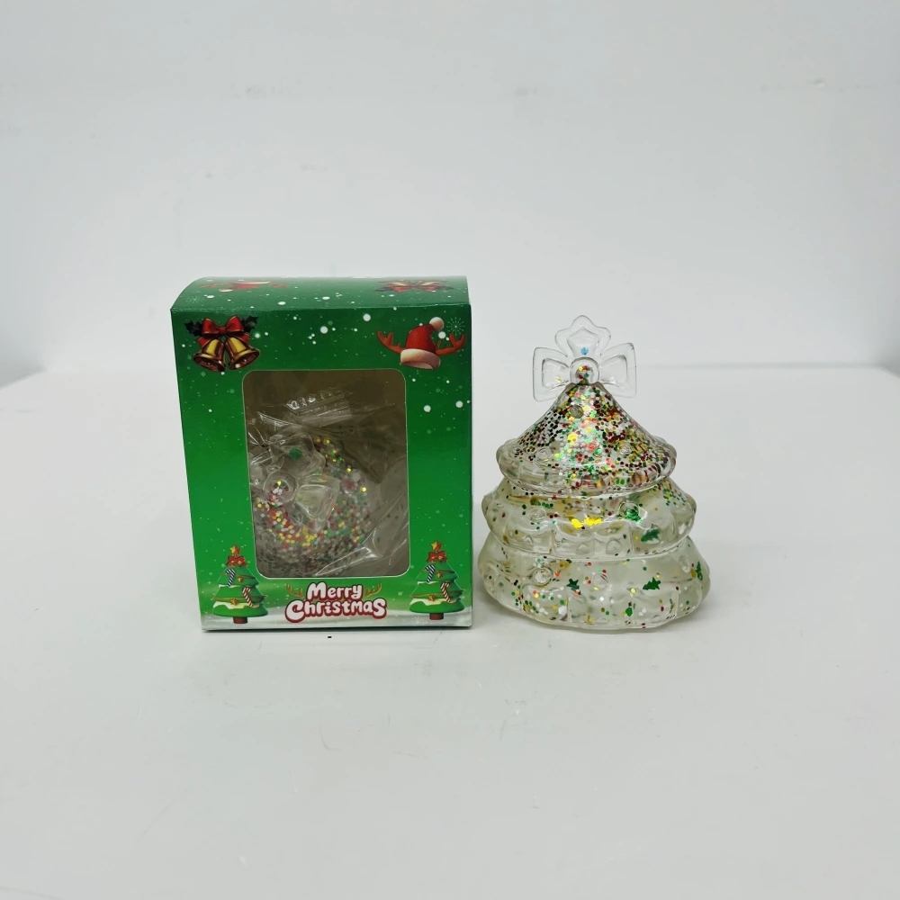 72 Pack China Warehouse Maltose Slow‑Rising Glitter Christmas Tree Squishy Stress Relief Fidget Toys for Kids