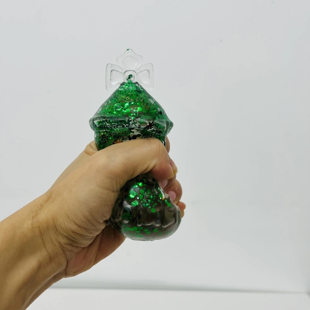 72 Pack China Warehouse Maltose Slow‑Rising Glitter Christmas Tree Squishy Stress Relief Fidget Toys for Kids