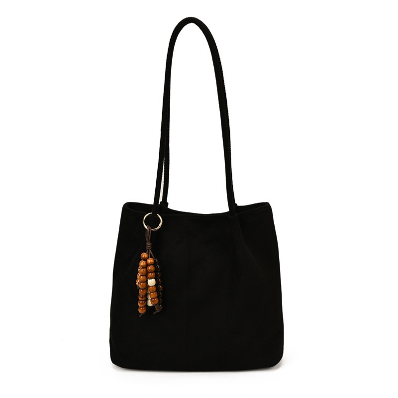 Women's Suede Bag, 2025 New Autumn/Winter Style, Versatile, High-End, Large Capacity, Commuter Tote Bag