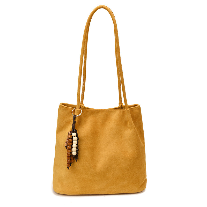 Women's Suede Bag, 2025 New Autumn/Winter Style, Versatile, High-End, Large Capacity, Commuter Tote Bag