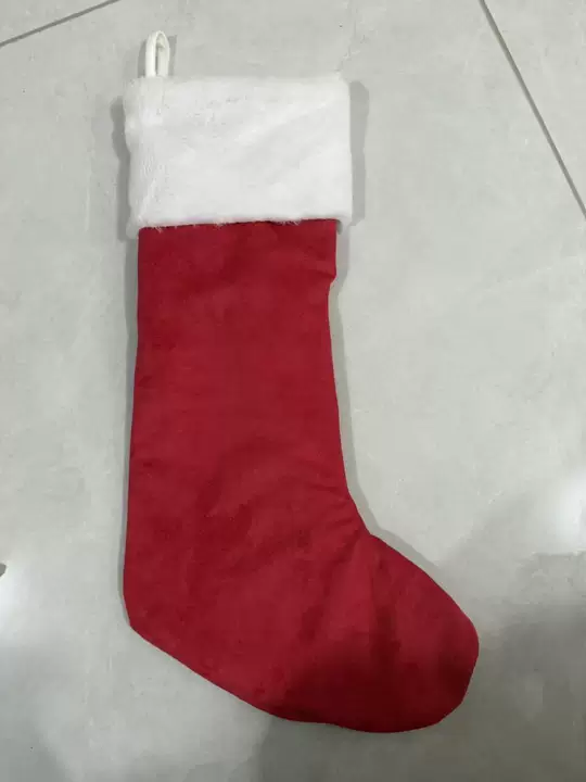 Vegan suede Christmas stocking by air shipping mix colors