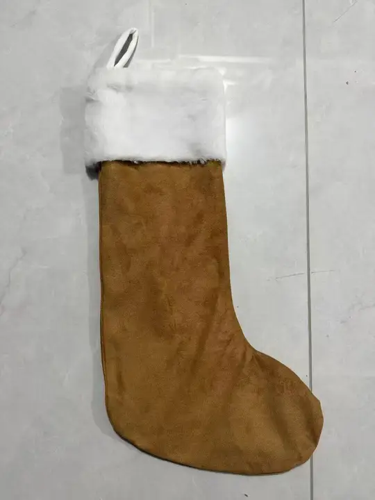 Vegan suede Christmas stocking by air shipping mix colors