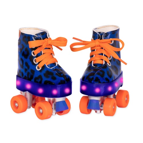 Dark blue electronic luminous doll shoes for 18IN doll
