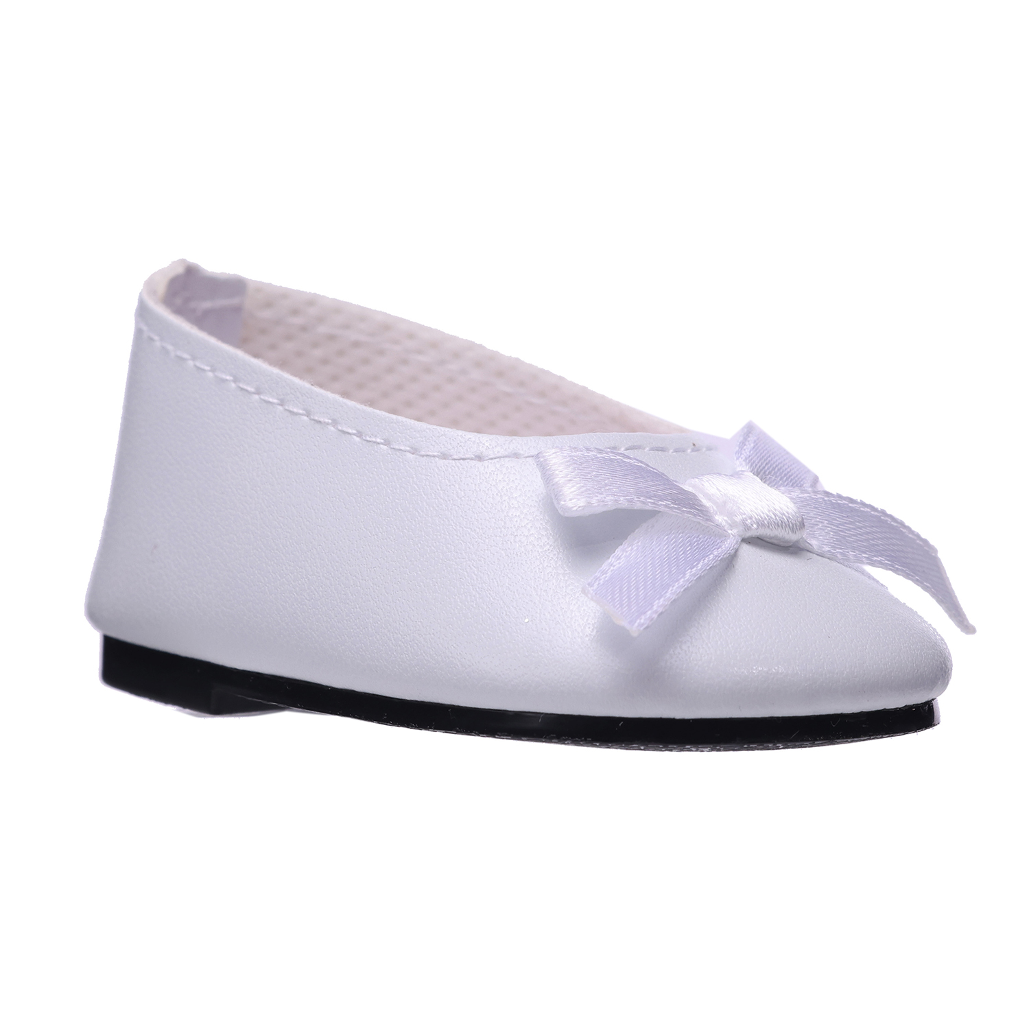 white PU doll dress up shoes