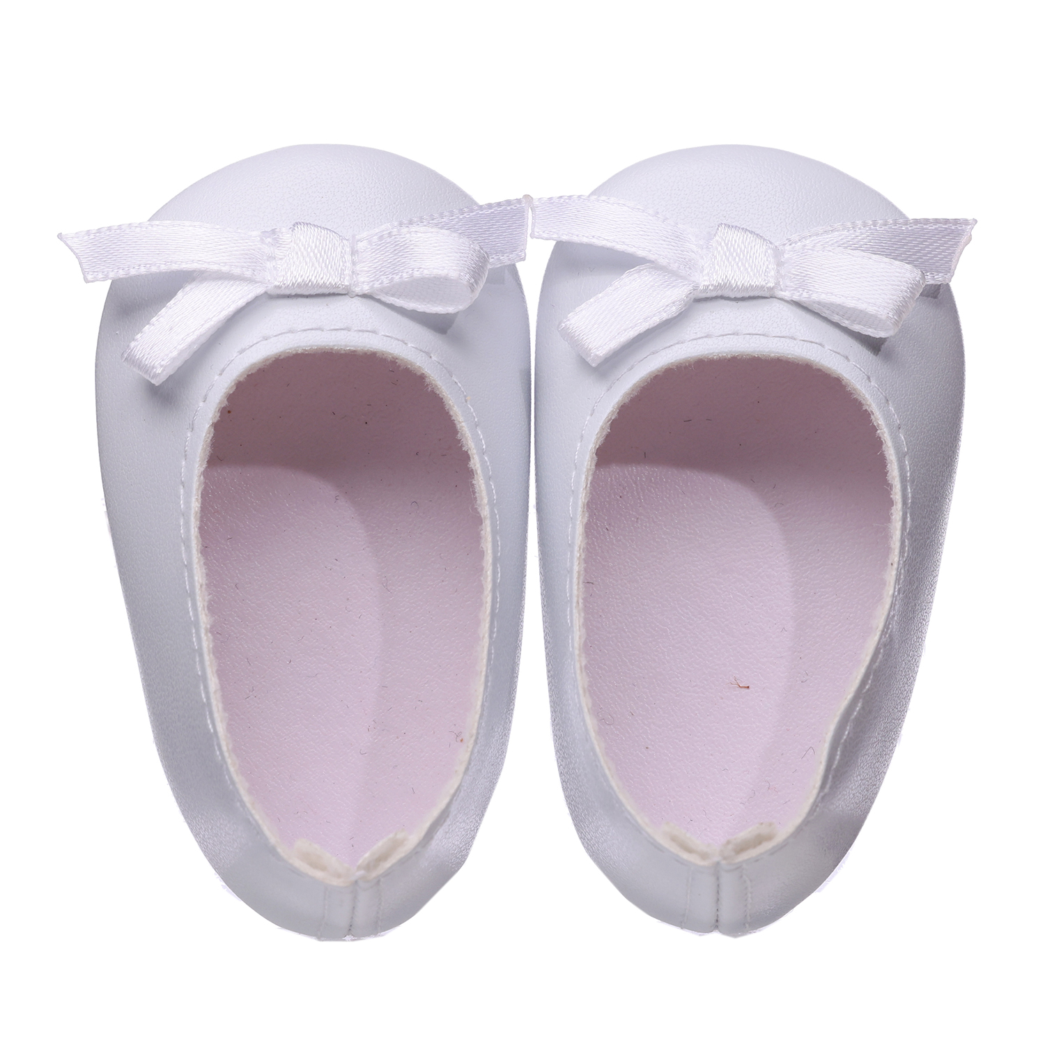 white PU doll dress up shoes