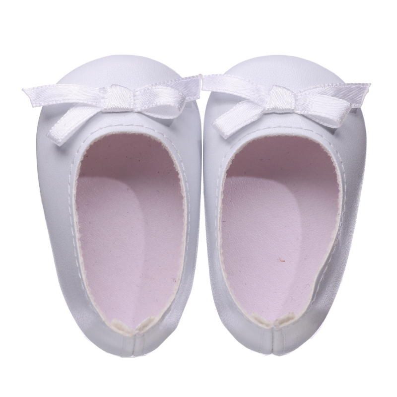 white PU doll dress up shoes