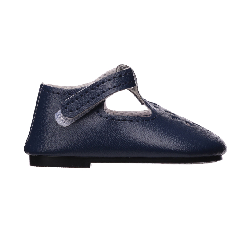 Dark blue rice print covered shoes
