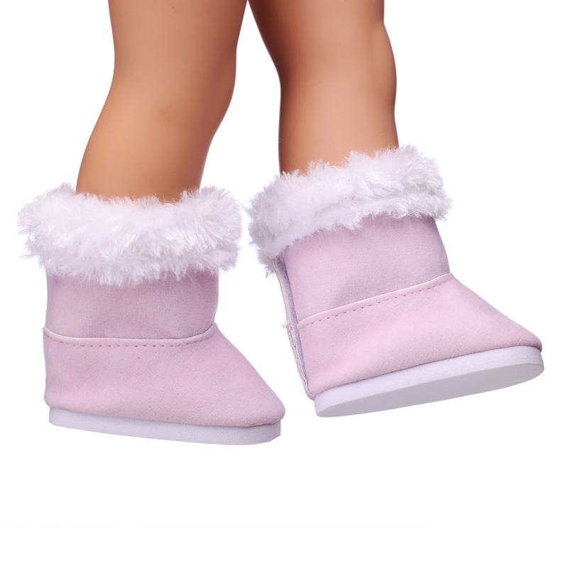 Pink snow boots