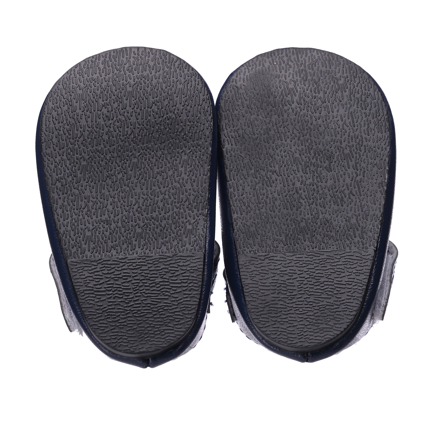 Dark blue rice print covered shoes
