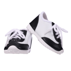 Black & white sports shoes