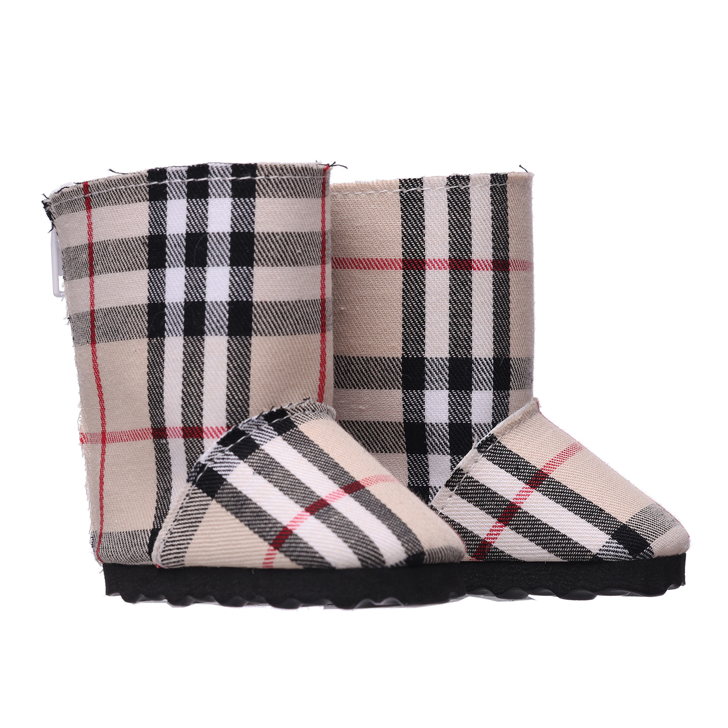 Plaid boots