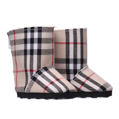 Plaid boots