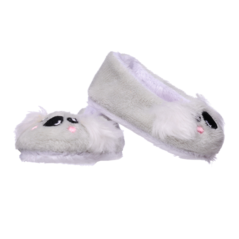 Grey koala bear slippers