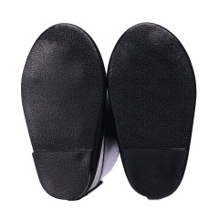 Black PU pointed boots