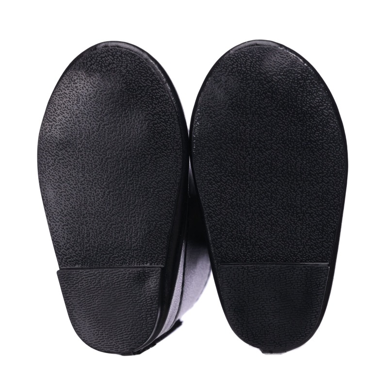Black PU pointed boots