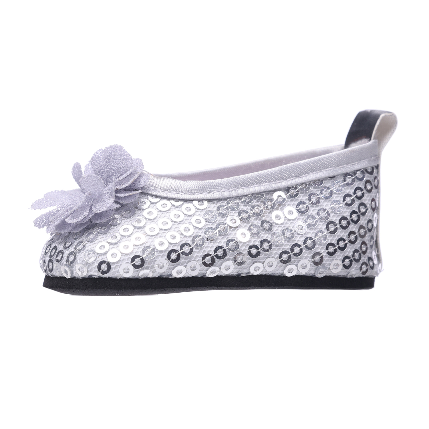 Silver glitter shoes