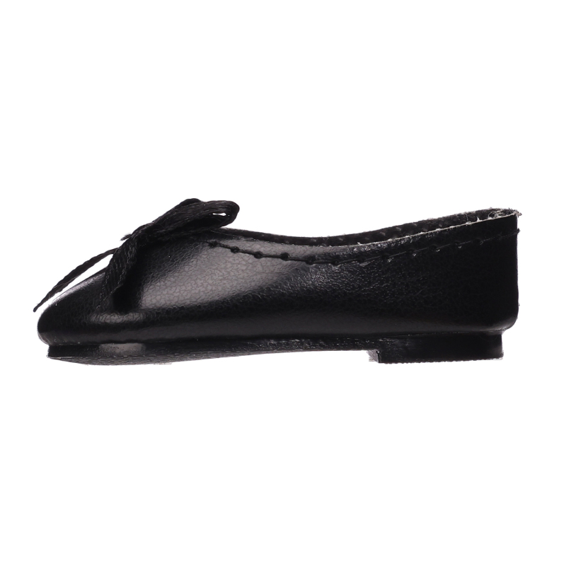 Black PU black bow tie small bag shoes