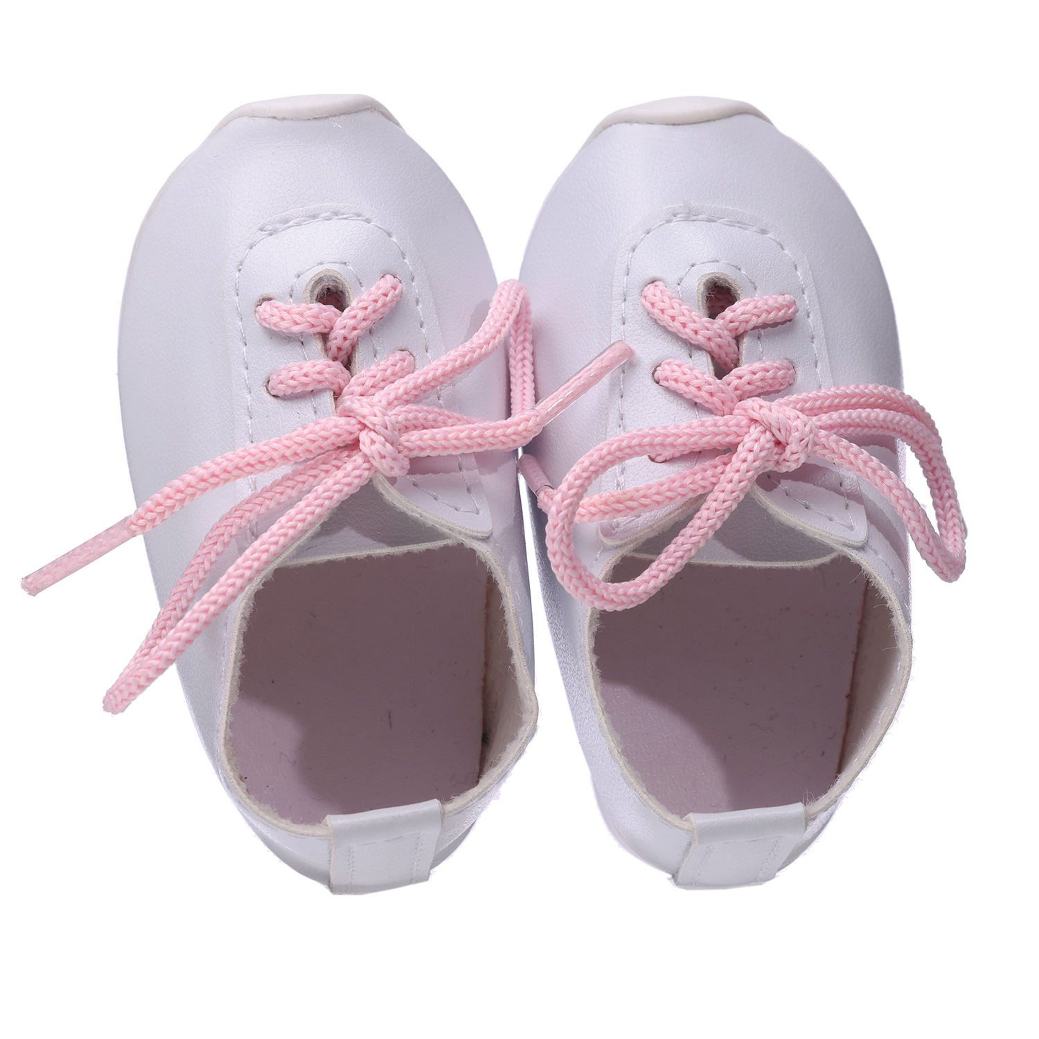 Pink & white sports shoes