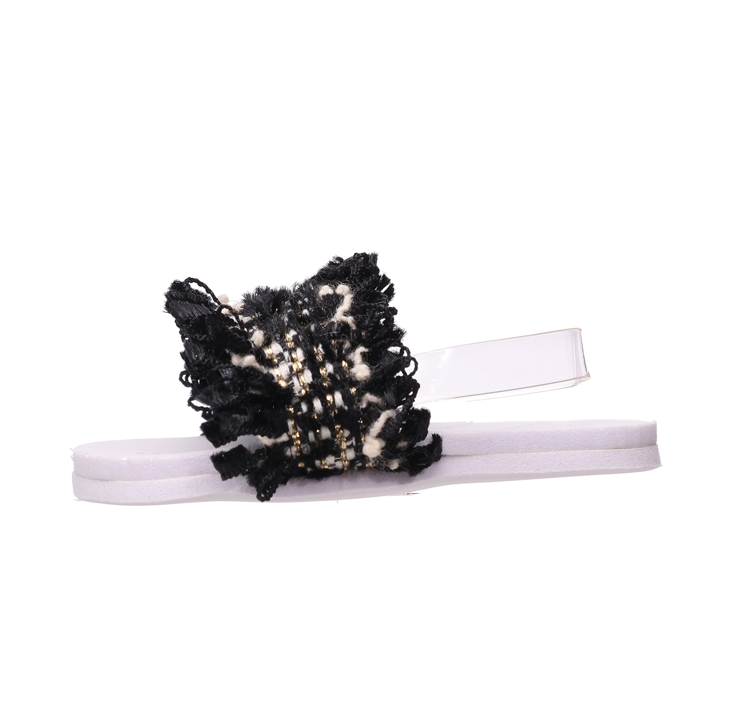 Black lace sandals