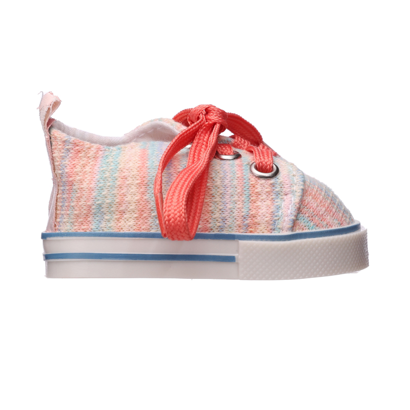 Colorful cloth red shoelaces