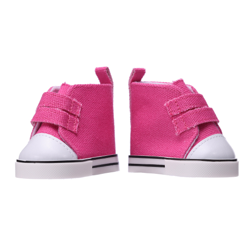 Pink canvas shoes