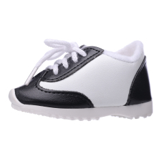 Black & white sports shoes